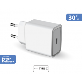 Chargeur maison USB C 30W Power Delivery Blanc - Garanti à vie Force P