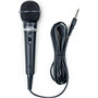 Microphone Filaire Jack 6.3mm Karaoké Noir Party