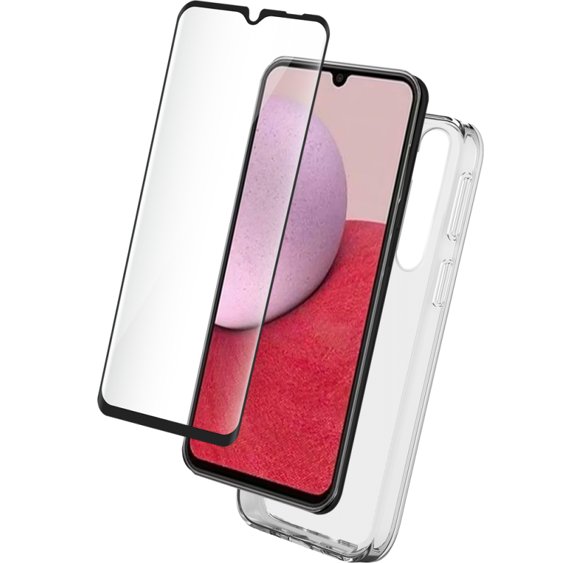 Pack G A14 4G&5G Accessoires Coque Transparente + Verre trempé Bigben
