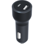 Double Chargeur voiture USB A+C 32W (12+20W) Power Delivery Noir - 100
