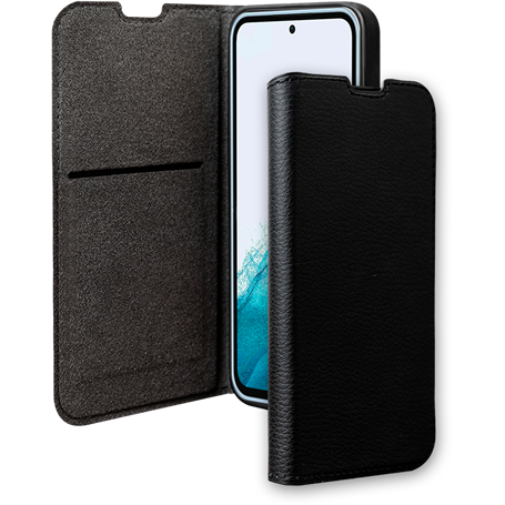 Etui Folio Wallet Samsung G A54 5G Support vidéo Noir - 65% Plastique 