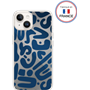 Coque Résine iPhone 13/14 Motifs bleus - Fabriquée en France Bigben