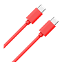 Câble USB C/USB C 1m 3A Rouge WOW