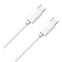 Câble USB C/USB C 1m 3A Blanc WOW