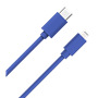 Câble USB C/Lightning 1m 3A Bleu WOW