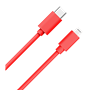 Câble USB C/Lightning 1m 3A Rouge WOW