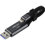 Clé OTG USB 3.0 64GB USB A & Lightning Noire PNY