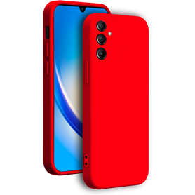 Coque Silicone + dragonne assortie Rouge pour Samsung G A34 5G Bigben