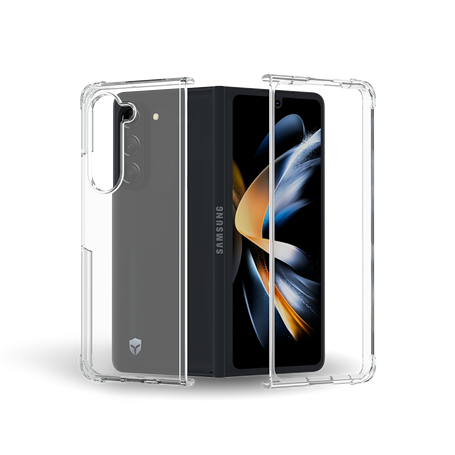 Double Coque Renforcée Samsung G Z Fold 5 DUO Transparente - Garantie 