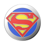 Pop Grip Enamel Superman Blanc Popsockets