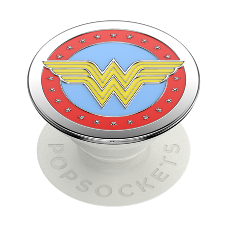 Pop Grip Enamel Wonder Woman Blanc Popsockets