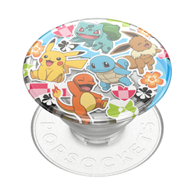 Pop Grip Standard Pokemon Multi Transparent Popsockets