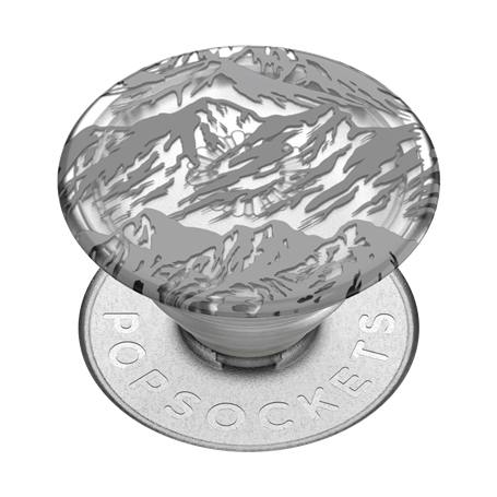 Pop Grip Standard Plant Mountains Gris Popsockets