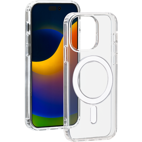 Coque Compatible MagSafe Hybride Transparente pour iPhone 15 Pro Max B