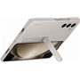 Coque Samsung G Z Fold 5 avec lanière et fonction stand Crème Samsung