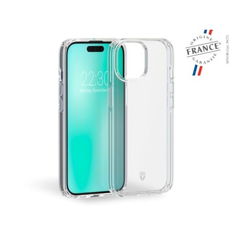 Coque Renforcée iPhone 15 FEEL Origine France Garantie Transparente - 