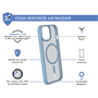 Coque Renforcée iPhone 15 Plus AIR FROST Compatible MagSafe Frost Bleu
