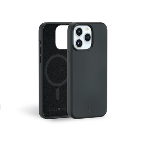 Coque Renforcée iPhone 15 Pro Silicone Compatible MagSafe Noire - Gara