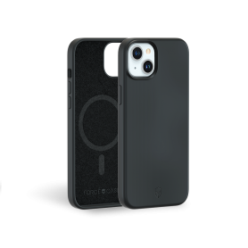 Coque Renforcée iPhone 15 Plus Silicone Compatible MagSafe Noire - Gar
