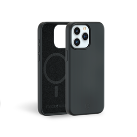 Coque Renforcée iPhone 15 Pro Max Silicone Compatible MagSafe Noire - 