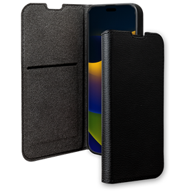 Etui Folio Wallet iPhone 15 Plus Support vidéo Noir - 65% Plastique re