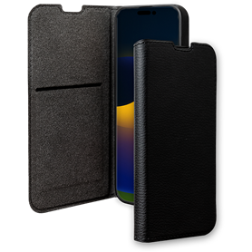 Etui Folio Wallet iPhone 15 Pro Max Support vidéo Noir - 65% Plastique