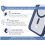 Coque Renforcée iPhone 15 Pro AIR FROST Compatible MagSafe Frost Bleue