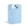 Coque Renforcée iPhone 15 Silicone Compatible MagSafe Bleu Ciel - Gara
