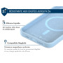 Coque Renforcée iPhone 15 Plus Silicone Compatible MagSafe Bleu Ciel -