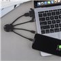 Câble 3 en 1 Octopus Ecoresponsable USB A/micro USB & USB C & Lightnin