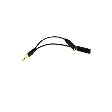 Doubleur Audio Jack 3.5mm Noir