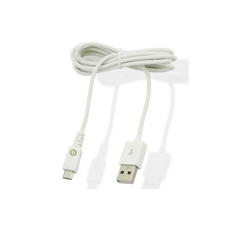 Spring Câble Droit Charge & Sync 1A USB/Micro-USB 1M Blanc