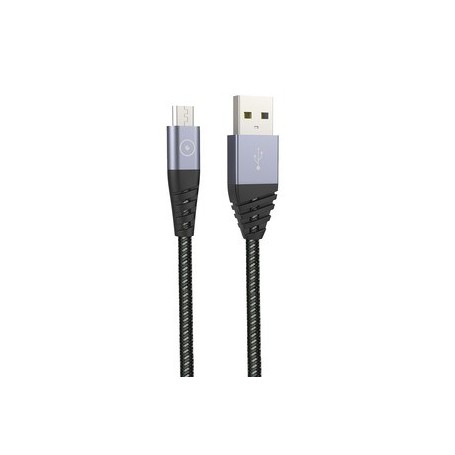 TIGER POWER CABLE ULTRA RESISTANT USB-A MICRO-USB 1,2M GRIS