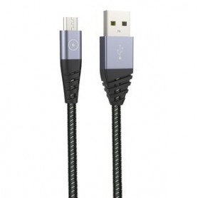 TIGER POWER CABLE ULTRA RESISTANT USB-A MICRO-USB 2M GRIS