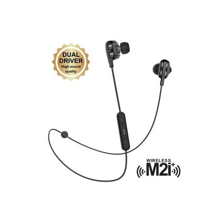 M2I+ Kit Piéton Sans Fil Premium Double Haut Parleur Noir