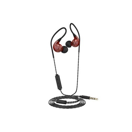 M1S V2 Kit Piéton Intra Sport Stereo Jack 3.5mm Rouge