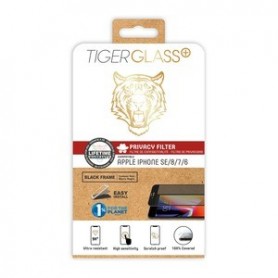 Tiger Glass Plus Verre Confidentiel Antibacterien iPhone Se/8/7/6S/6