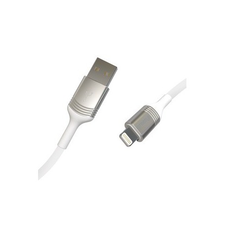 Câble Lightning Mfi Avec Attache 2,5M Blanc