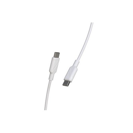 CABLE USB C/USB C 1.2M BLANC