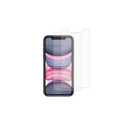 Pack 2 Verre Trempe Plat iPhone 11/Xr