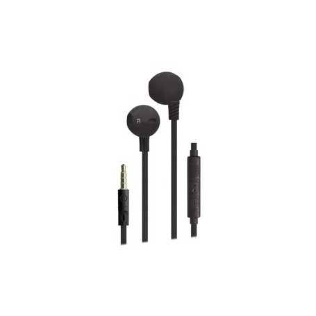 Muvit California Earphone Câble Plat Jack Noir