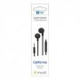 Muvit California Earphone Câble Plat Jack Noir