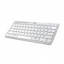 Trust Nado Clavier Bluetooth Azerty Français Métallique, Blanc