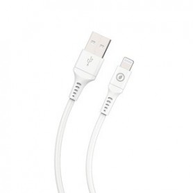 Câble USB-A Lightning 1,2M Plastique Recycle Blanc