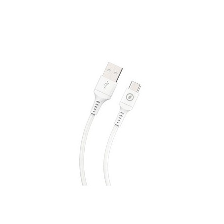 Câble USB-A USB-C 1,2M Plastique Recycle Blanc