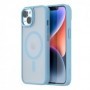 Coque Hybrid Soft Avec Snap iPhone 14 Bleu