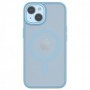 Coque Hybrid Soft Avec Snap iPhone 14 Bleu