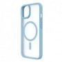 Coque Hybrid Soft Avec Snap iPhone 14 Bleu