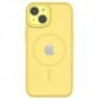 Coque Hybrid Soft Avec Snap iPhone 14 Jaune