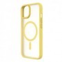 Coque Hybrid Soft Avec Snap iPhone 14 Jaune